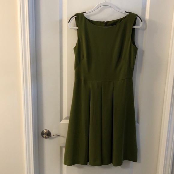 Ann Taylor Olive Green Dress - Picture 1 of 5